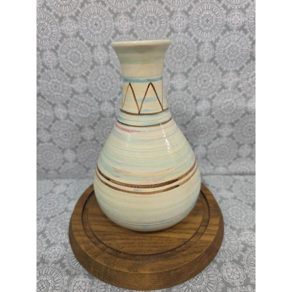 Southwestern Pottery Flower Vase 8